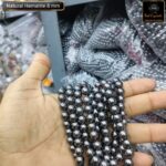 Natural Hematite Stone Star Quality 4mm 6mm 8mm 10mm 12mm Plane Beads Strings Wholesale Supply