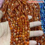 Natural Red Carnelian Stone Star Quality 4mm 6mm 8mm 10mm Plane Beads Strings Wholesale Supply