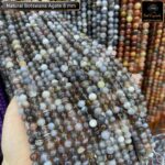 Natural Botswana Agate Stone Star Quality 8mm Plane Beads Strings Wholesale Supply