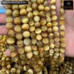 Natural Yellow Cat's Eye Stone Star Quality 8mm 10mm 12mm 14mm Plane Beads Strings Wholesale Bulk Supply Factory Price