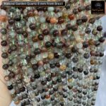 Natural Garden Quartz Star Quality 8mm Plane Beads Strings Wholesale Supply