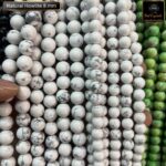 Natural Howlite 8mm 10mm Plane Beads Strings Wholesale Supply