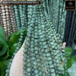 Natural Prehnite Stone Star Quality 8mm 10mm Plane Beads Strings Energy Healing Crystals