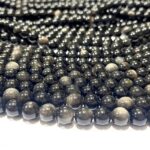 Natural Silver Obsidian Stone Star Quality 4mm 6mm 8mm 10mm Plane Beads Strings Lines Wholesale Bulk Supply Direct From Factory - Image 2