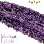 Natural Stones Anklet Strings Amethyst, Black Tourmaline, Rhodonite, Citrine Quartz, Tiger Eye, Sunstone, Iolite, Howlite