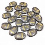 Engraved Natural Stones Green Jade Cabochone Money Attraction Zibu Symbol - Image 4