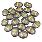 Engraved Natural Stones Green Jade Cabochone Money Attraction Zibu Symbol - Image 2