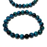 Blue Cat's Eye Tiger Eye Star Quality Plane Beads Stretchable Bracelets Certified 8mm 10mm sizes for Unisex Natural and Authentic Stones - Image 3