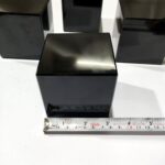 Natural Crystals Square Shape 3" Mirror Polish Stones Black Obsidian, Amethyst, Rose Quartz, Clear Quartz for Paper Weight - Image 2