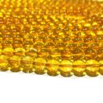 Citrine Quartz Stone Starter Quality 8mm Plane Beads Strings Lines Wholesale Bulk Supply Direct From Factory