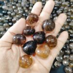 Authentic Tumbled Stones Collection For Wholesale Orange Selenite, Apatite, Smoky Quartz, White Selenite Mookite Jasper White Rainbow Moonstone - Image 3
