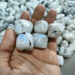 Authentic Tumbled Stones Collection For Wholesale Orange Selenite, Apatite, Smoky Quartz, White Selenite Mookite Jasper White Rainbow Moonstone - Image 6