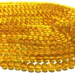 Citrine Quartz Stone Starter Quality 8mm Plane Beads Strings Lines Wholesale Bulk Supply Direct From Factory - Image 2