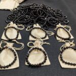 Black Sulemani Hakik Agate Stone Regular Quality Plane Beads Stretchable Bracelets Certified 4mm 6mm 8mm 10mm sizes for Men Women Unisex Natural and Authentic Stones - Image 2