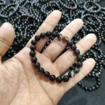 Black Sulemani Hakik Agate Stone Regular Quality Plane Beads Stretchable Bracelets Certified 4mm 6mm 8mm 10mm sizes for Men Women Unisex Natural and Authentic Stones - Image 5