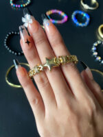 Custom Gold Very Stylish High End Golden Plated Bangles for Women Girls Casual and All Occasions - Image 2