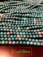 Natural Blood Stone 8mm 10mm Plane Beads Strings Lines Wholesale Bulk Supply Factory Price