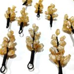 Natural Citrine Quartz Pyrite Clusters 15 pieces Door Hanger Money Magnet Stones