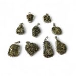 Pyrite Cluster Money Magnet Pendants