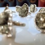 Pyrite Cluster Finger Ring Adjustable - Image 2