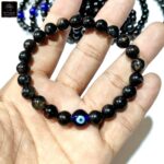 Authentic Black Tourmaline Evil Eye Stones for Protection Bracelets - Image 2