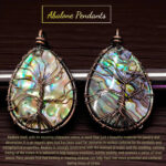 Abalone Copper Wire Wrapped Pendants