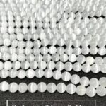 Selenite Copy 6mm 8mm 10mm Plane Beads Strings at Wholesale Prices