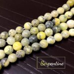 Natural Serpentine 8mm Plane Beads Strings Wholesale Bulk Supply Direct From Factory