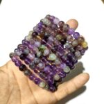 Natural Ametrine Stone 8mm Stretchable Adjustable Bracelets