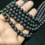 Natural Shungite Stone 8mm Plane Beads Strings Wholesale Bulk Supply Direct From Factory - Image 2