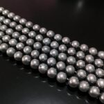 Natural Shungite Stone 8mm Plane Beads Strings Wholesale Bulk Supply Direct From Factory