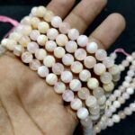 Natural Orange Calcite Stone 8mm Plane Beads Strings Wholesale Bulk Supply Direct From Factory - Image 3