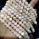 Natural Orange Calcite Stone 8mm Plane Beads Strings Wholesale Bulk Supply Direct From Factory - Image 2