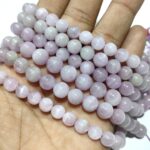 Natural Kunzite Stone 8mm Plane Beads Strings Wholesale Bulk Supply Direct From Factory - Image 2