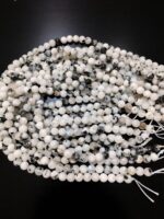 Natural White Rainbow Stone Star Quality 8mm 10mm Plane Beads Strings Energy Healing Crystals - Image 3