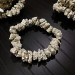 Sparkle Pyrite Cluster Seven Chakra Anklet Adjustable Size Bracelets