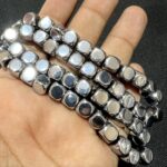 Natural Hematite Square Cube Shape 8mm Strings Wholesale Bulk Supply Direct From Factory - Image 2