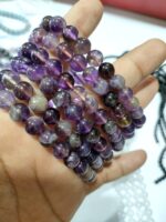 Natural Ametrine Stone 8mm Stretchable Adjustable Bracelets - Image 2