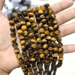 Natural Tiger Eye Stone Star Quality 8mm Plane Beads Strings Wholesale Bulk Supply Factory Price