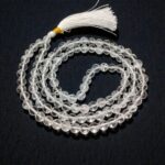 Natural Crystals Selenite Clear Quartz Rose Quartz Ruby Zoisite Stones 8mm Size 108 Beads Jap Mala - Image 2