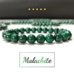 Malachite Star Quality Plane Beads Stretchable Bracelets Certified 4mm 6mm 8mm 10mm Unisex for Bulk Quantity Natural and Authentic Stones