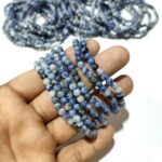 Sodalite Stone Medium Quality Plane Beads Stretchable Bracelets Certified 4mm 6mm 8mm 10mm Unisex for Bulk Quantity Natural and Authentic Stones - Image 4