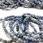 Sodalite Stone Medium Quality Plane Beads Stretchable Bracelets Certified 4mm 6mm 8mm 10mm Unisex for Bulk Quantity Natural and Authentic Stones - Image 2