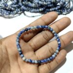Sodalite Stone Medium Quality Plane Beads Stretchable Bracelets Certified 4mm 6mm 8mm 10mm Unisex for Bulk Quantity Natural and Authentic Stones - Image 3