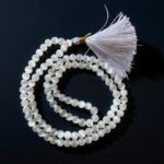 Natural Crystals Selenite Clear Quartz Rose Quartz Ruby Zoisite Stones 8mm Size 108 Beads Jap Mala