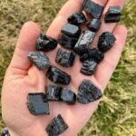 Pack of 2 Kg Natural Rough Stones Raw Crystals Black Tourmaline