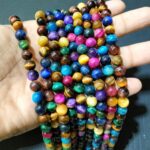 Natural Multi Tiger Eye Stone 8mm 10mm Plane Beads Strings Wholesale Bulk Supply Factory Price