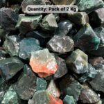 Pack of 2 Kg Natural Rough Stones Raw Crystals Blood Stone