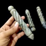 Labradorite Stone Twisted Carving Massage Wands Massager - Image 2
