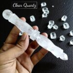 Clear Quartz Stone Carving Massage Wands Massager